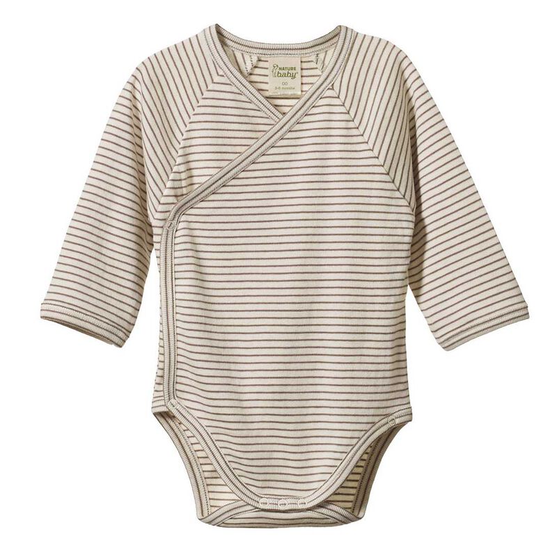 Nature Baby Long Sleeve Kimono Bodysuit image number 0